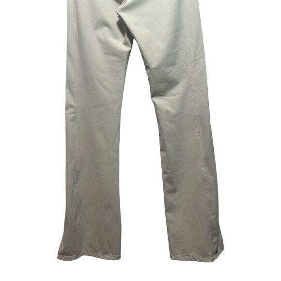 Carbon38 Kick Flare Pants Womens Small Beige High Rise Bootcut Pilates Workout - Picture 10 of 16